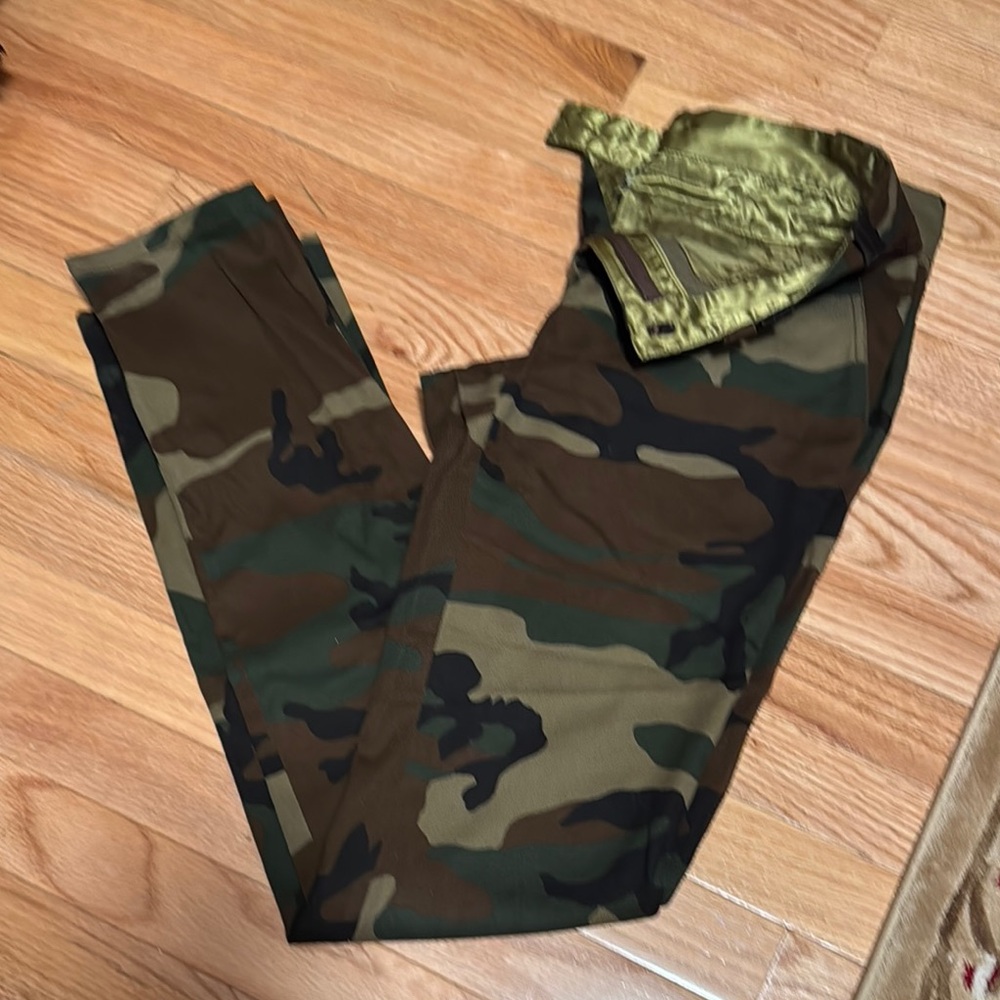 Designer Jean Paul Gaultier Camouflage straight leg Pants